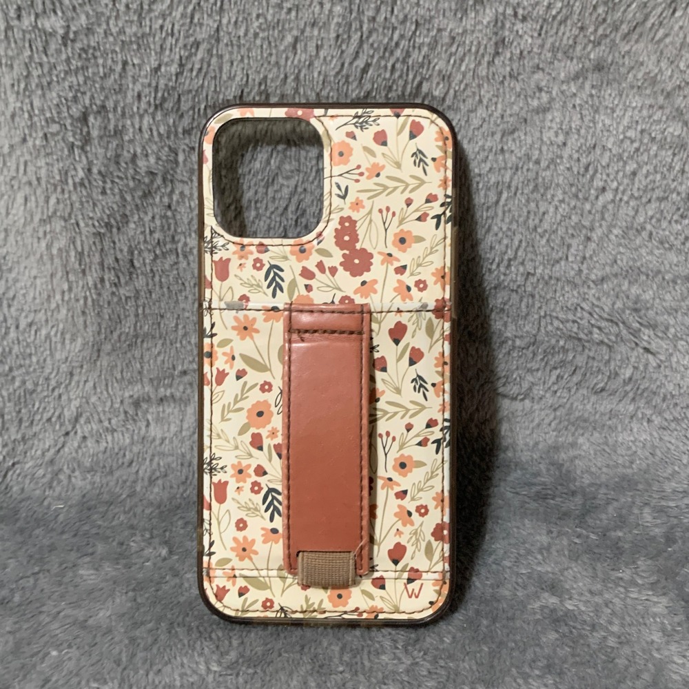 Walli Cases iPhone 12 12 Pro Floral Wallet Case with Kickstand Finger Loop
